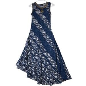 AARI women's east indian dress with beaded neckline.